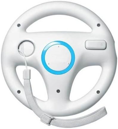 Steering Mario Kart Racing Wheel for Nintendo Wii Remote Game-White