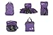Outlander Packable Handy Lightweight Travel Hiking Backpack Daypack, Purple-L