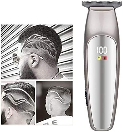 Professional Precision Hair Clipper Electric Hair Trimmer Cordless Barber Salon Men Close to 0mm Cutting Bald Head Shaving Machine Home Barber Tool 8w