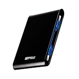 Silicon Power 2TB Black Rugged Portable External Hard Drive Armor A80, Waterproof USB 3.0 for PC, Mac, Xbox and PS4
