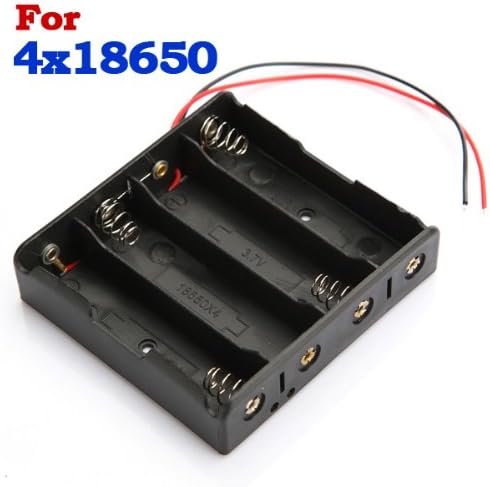 Plastic Battery Storage Case Box Holder For 4 x 18650 Battery