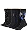 Argyle Patterned Casual Business Long Crew Dress Socks for Men 6 Pack