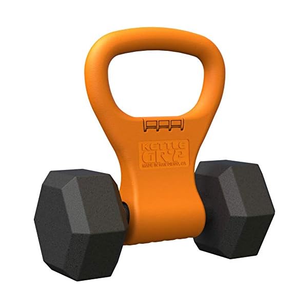 KETTLE GRYP - The Original - As Seen on SHARK TANK! Converts Your Dumbbells Into Kettlebells - Made in the USA - Dumbbell Grip Handle