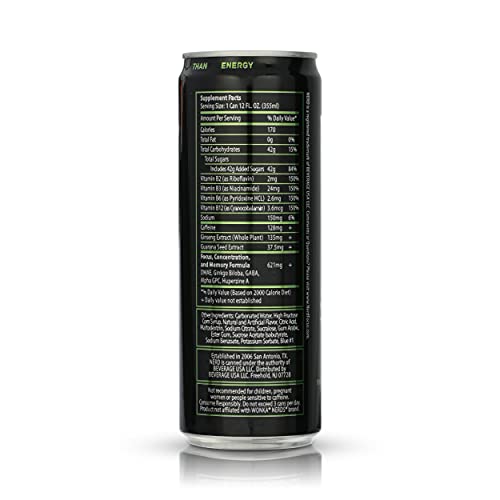 NERD FOCUS Original Energy Drink Nootropics and Essential Vitamins for