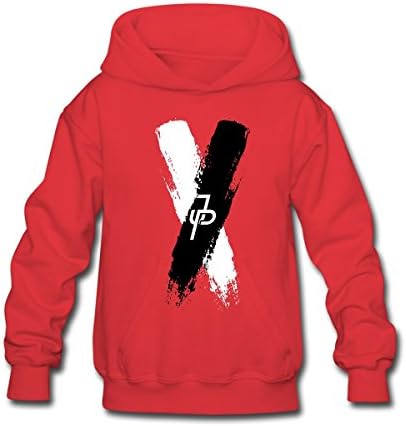 Masterookie Youth Jake Paul X Pullover Hood L Red