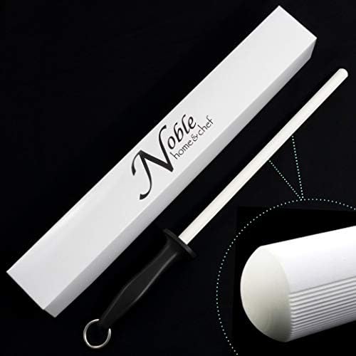 Professional 11.5 Inch Ceramic Honing Rod Has 2 Grit Options, a Firm