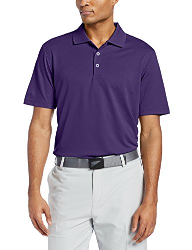 adidas Golf Men's Puremotion Textured Polo, Dark Purple, XX-Large