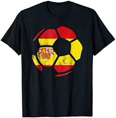 Spain Soccer Shirt Spanish Football Flag Men WomenKids T-Shirt