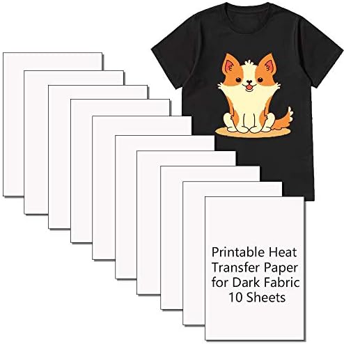 pack of 20 sheets printable heat transfer vinyl paper for