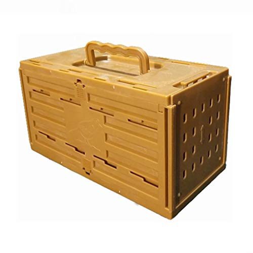 Birdcage Square Bird Cage Easy to Carry Small Bird Transport Cage Plastic Brown Bird Cage Base