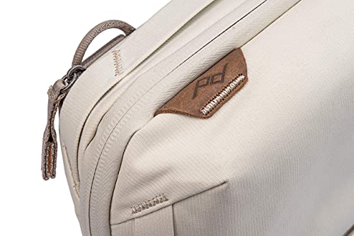Peak Design Peak Design Tech Pouch, Bone, Electronics Organizer for Travel or Everyday Carry, Origami-Style Storage, Cable Pass-Through, Weatherproof Recycled Nylon, Gear Carry Bag for Men and Women