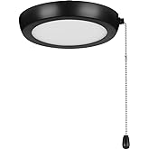 Progress Lighting P260002-31M-30 AirPro 1-Light Transitional Integrated LED Edgelit Ceiling Fan Light Kit Matte Black with Op