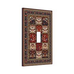 Spshian Vintage Boho Tribal Rustic Blue Red Paisley