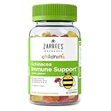 Zarbee's Naturals Daily Bee Gummy Immune Support Everyday Formula Dietary Supplement with Echinacea, Zinc, and Vitamins A, E, & C, Lemon, Orange & Cherry Flavors, 60 Gummies