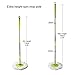 JOYCLEAN Spin Magic 360 Easy mop Handle and easywring mop Head Replacement for Both Hand Press and Pedal mop Buckets (Green Set with 1 Max. 4.7ft Pole, 2 Microfiber mop Head,)