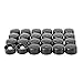 (24 Pack) Black Cone Lined Cap (22/400)