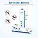 POWXS AAA Rechargeable Batteries, 800mAh Long Lasting 1.2v Triple AAA Solar Batteries for Solar Lights Garden Lamp (8 Pack)