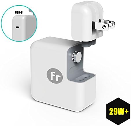 Nintendo switch 29W USB C wall charger, Faracent USB Type c PD Power fast charging for iPhone x iPhone 8 Nintendo Switch Macbook 12 inch with 2M USB-C to USB-C cable,white