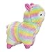 Transer Cute Llama Rainbow Alpaca Llama Rainbow Alpaca Stuffed Plush Doll Gifts (Colorful)