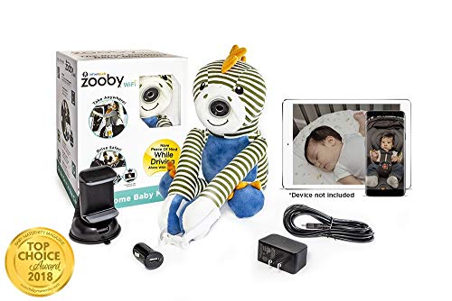 Zooby WiFi Direct Portable Video Baby Monitor – The Only Truly Mobile Baby Camera for Home, Car, Backyard, Mom Invented for Total Peace of Mind Because Baby is Always in View, Dinosaur