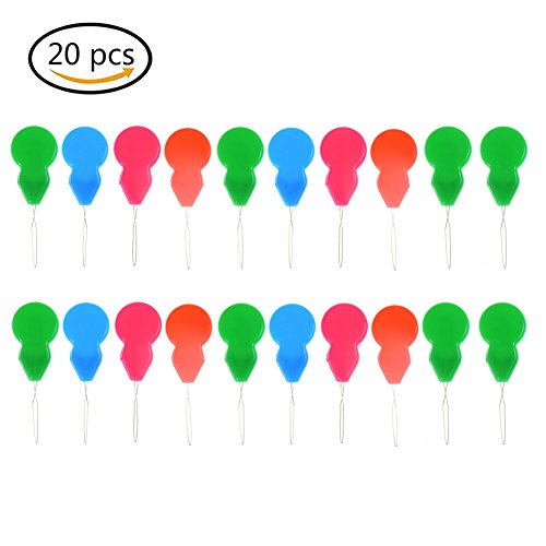 20 Pieces Plastic Gourd Shape Needle Threaders Stitch Insertion Hand Machine Sewing Tool DIY Helper Assorted Colors By DINGJIN - Thumbnail 7