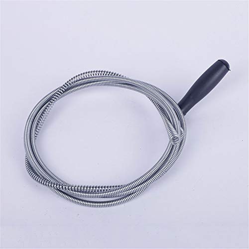 9.8 Ft Spiral Drain Opener Spring Wire Rod Auger Snake Pipe Unclog Sink,Tub, Toilet, Shower, Kitchen, Basins and Pipes (A) - Thumbnail 2