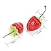 Umiss Artificial Strawberries 30pcs Fake Strawberry Artificial Fruits Lifelike Red Strawberry for Decoration Arrangements Home House Kitchen Decor (30pcs Strawberry)