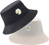 LEIDAI Cute Bucket Hat Beach Fisherman Hats for Women, Reversible Double-Side-We