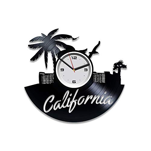 Kovides California Vinyl Record Wall Clock California Wall