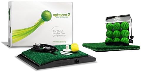 Optishot 2 Players Bundle | Includes 2, Extra Replacement Turf, and 18 Callaway Practice Balls (Mac & PC Compatible)