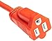 Amazon Basics 25-Foot 3-Prong Vinyl Indoor/Outdoor Extension Cord - 13 Amps, 1625 Watts, 125 VAC, Orange