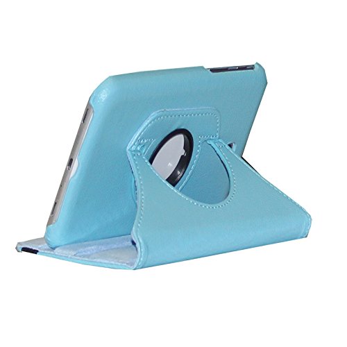 Case For Galaxy Tab A 10.1 - JYtrend Rotating Stand Case Cover For Samsung Galaxy Tab A 10.1-inch SM-T580 SM-T585 SM-T587 SM-T580N SM-T585N SM-T580NZKAXAR SM-T585NZKABTU SM-T587PZKASPR (Light Blue)