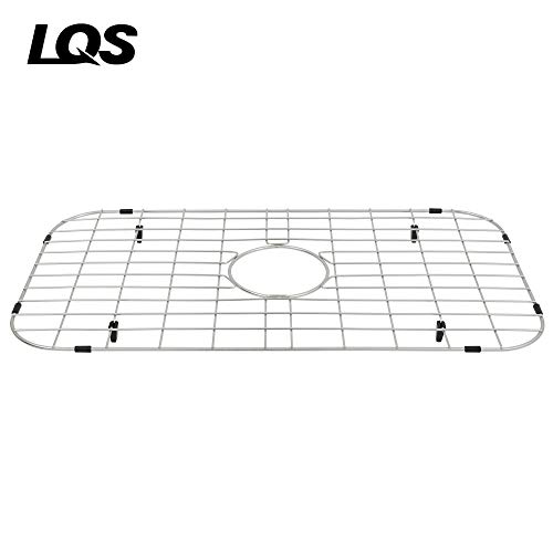 LQS Kitchen Sink Bottom Grid and Sink Protector, Sink Rack for Bottom of Grid 26" x 14" with
