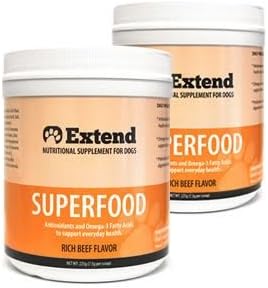 Extend Superfood for Dogs - 2 Bottle Special - Antioxidant Supplement - 100%
