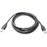 wawpi USB 3.0 A Male to A Male Cable 10 Ft （3m） Black
