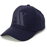 Armani Exchange Mens 3D Rubber Tonal Logo Hat