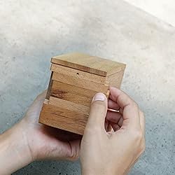 BSIRI Jigsaw Safe Box- Brain Teaser Wooden Box with