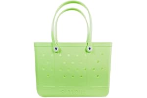 Simply Southern Large Waterproof Tote Bag – EVA Material, Adult Beach Bag, Improved Handle, Zipper Pouch, Anti-Tip Totebag