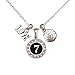 MadSportsStuff Custom Player ID Volleyball Necklace (#7, One Size)