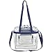 Eastsport Clear NFL Stadium Approved Tote, Navy Blue
