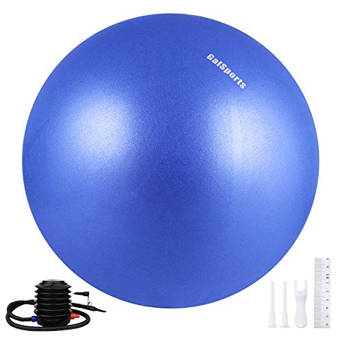 Galsports Yoga Stability Ball (Multiple Colors) for Balance, Exercise Ball for Fitness & Birthing, Anti-Burst Stability Ball with Quick Pump for Ball Chair, Core Strength (Royal BlueÂ , L (58-65cm))