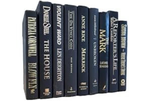 Covogoods Real Books by Color for Office or Home Decor - Interior Design Wedding Display Photo Prop Staging Decoration (11 Books, Black - gold title)