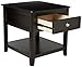 Signature Design by Ashley Carlyle Rectangular End Table Almost Black
