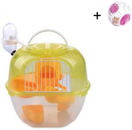 HZX Store Pet Hamster House Multiunit Plastic House Cage Small Animal Carrier Living Habitat Vacation House Gerbil Dwarf Hamster Mouse (Green)
