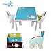labebe Wooden Activity Table Chair Set, Kid Table Set with 2 Chairs Table for 1-5 Years Toddler, Baby Table Toy/Room Table/Learning Table Cover/Kid Bedroom Furniture/Child Furniture Set/Kid Desk Chair