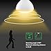 MINGER 10W BR30 Radar Motion Sensor LED Bulb Light , 60W Equivalent, 800 Lumens Soft White 2700K, E27 Base, 120°Beam Angle Spotlight, for Indoor and Outdoor 2 Pack