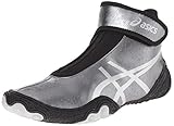 ASICS Men's Omniflex Attack V2.0 Wrestling Shoe, Gunmetal/Silver/Black, 10 M US