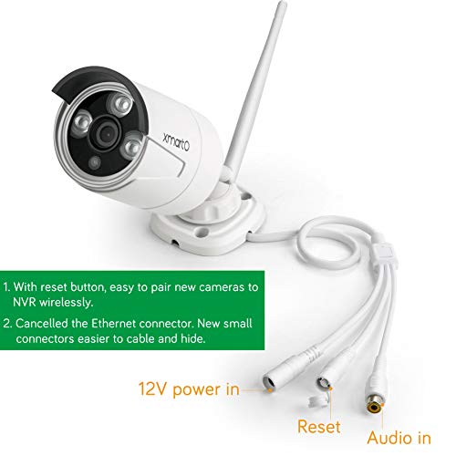 [Dream Liner WiFi Relay] xmartO 8 Channel 960p HD Wireless Security Camera System with 4x 960p 1.3Megapixel Indoor/Outdoor WiFi Cameras (NVR Built-in Router, Auto-Pair, 80ft IR, No HDD) - Thumbnail 6