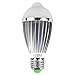 Litake 7w LED Bulb PIR Motion Sensor Bulb E27 LED Lights 6000-6500K Auto Switch Lamp For Indoor Outdoor Hallway Illumination-Pure White