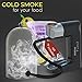 Smoking Gun Accessory Set, 11 PCS, Food Smoke Infuser Accessories - Disk Lid and Cocktail Ball Glass with Straw for Drink Smoker, Dome for Cold Smoke, Smoking Cloche for Drinks, 7 Flavors Wood Chips